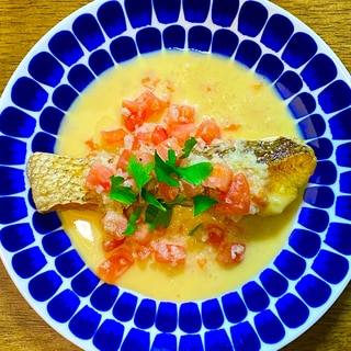 【簡単なのに本格】鯛のポワレ〜バタートマトソース